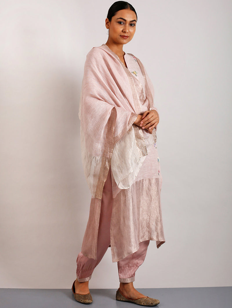 Bette Metallic Linen Dupatta