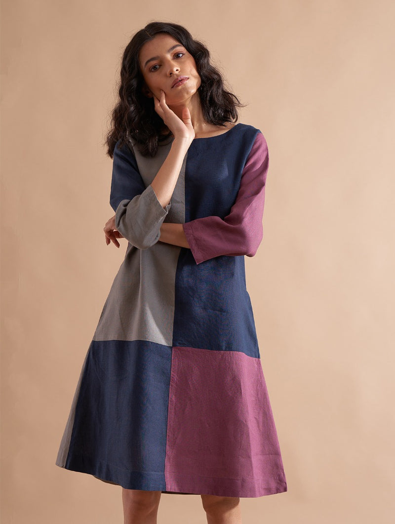 Ena Linen Dress - Dusk