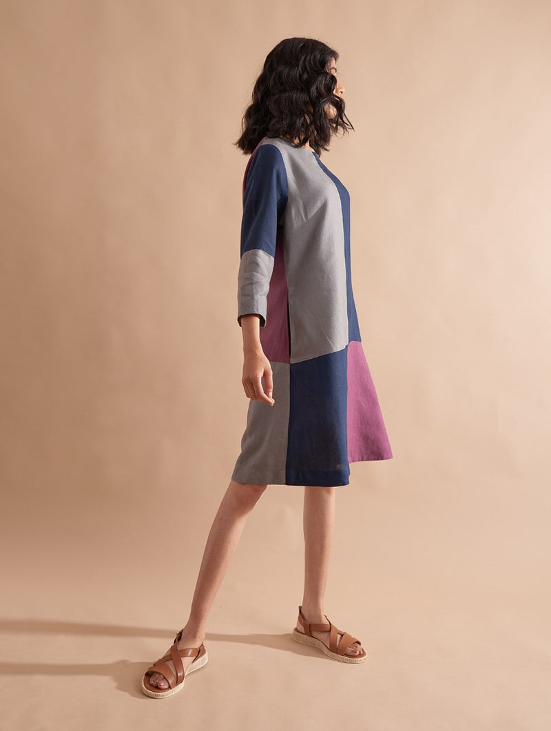 Ena Linen Dress - Dusk