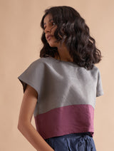 Vina Color-Blocked Top - Dusk
