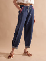 Hana Linen Pants - Dusk