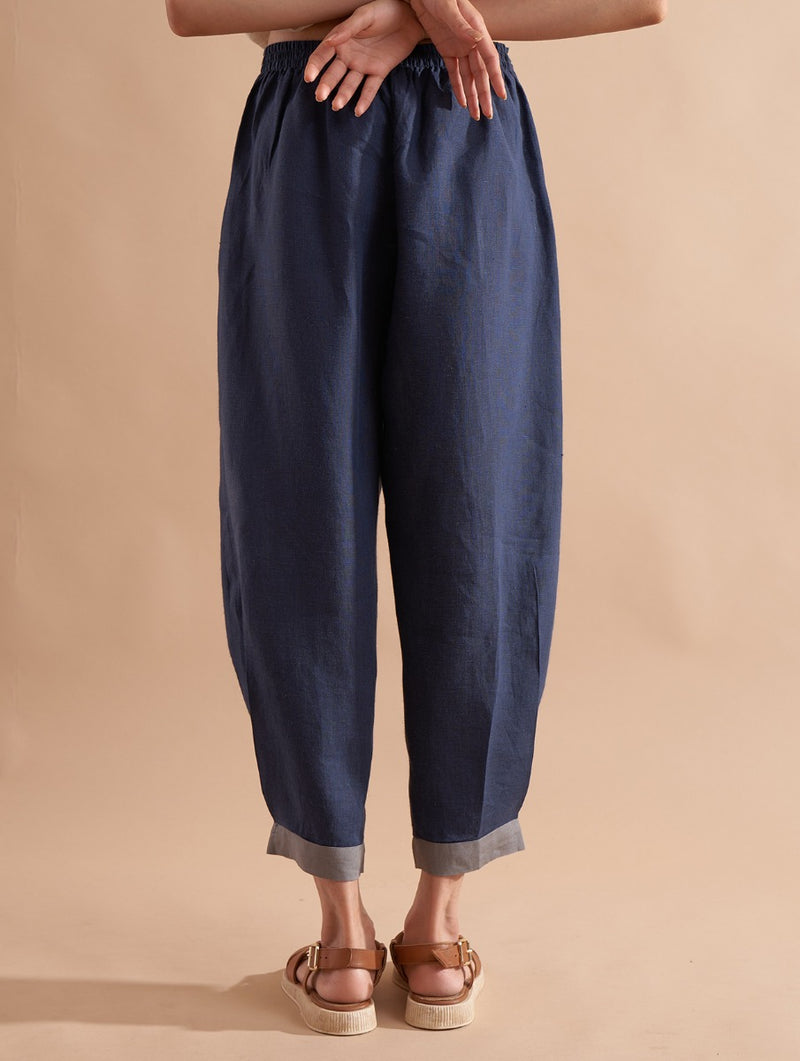 Hana Linen Pants - Dusk