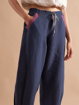 Hana Linen Pants - Dusk