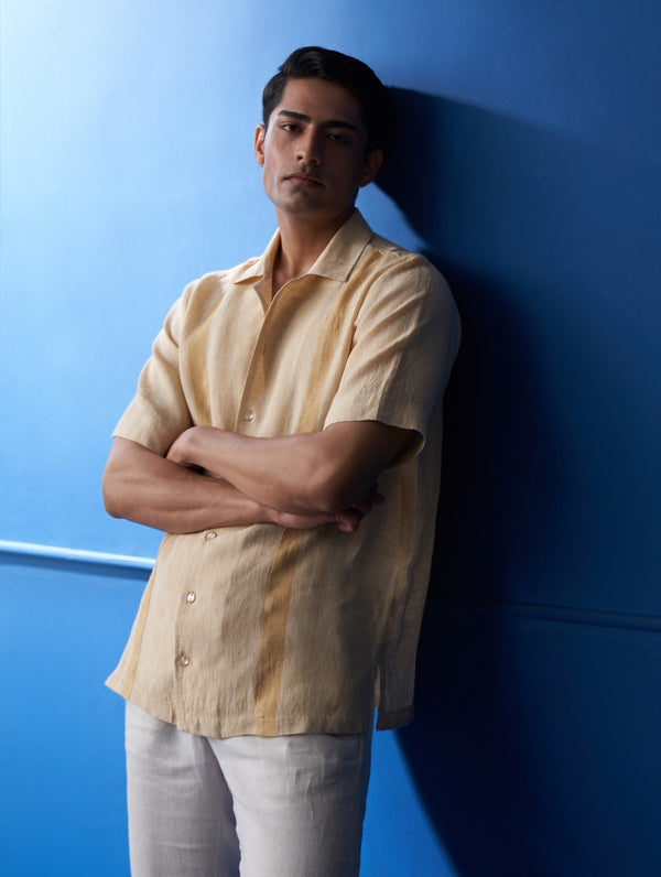 Takumi Linen Shirt - Amber