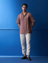 Takumi Linen Shirt - Plum