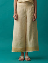 Sayuri Border Linen Pants - Amber