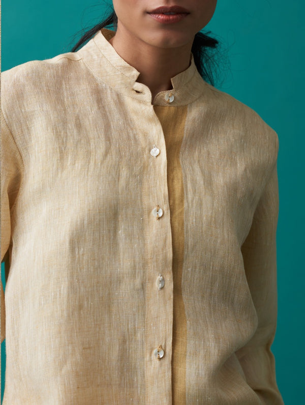 Sakai Linen Shirt - Amber