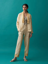 Ana Linen Summer Co-ord Set with Jacket - Amber