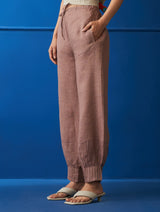 Camila Sleeveless Linen Co-ord Set - Plum