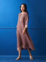 Fayola Linen Dress - Plum