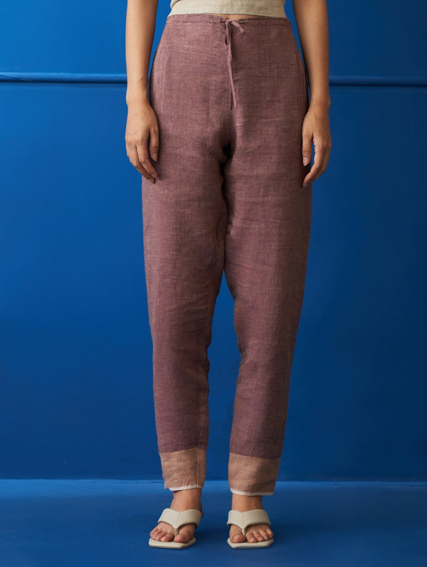 Chiyo Linen Pants - Plum