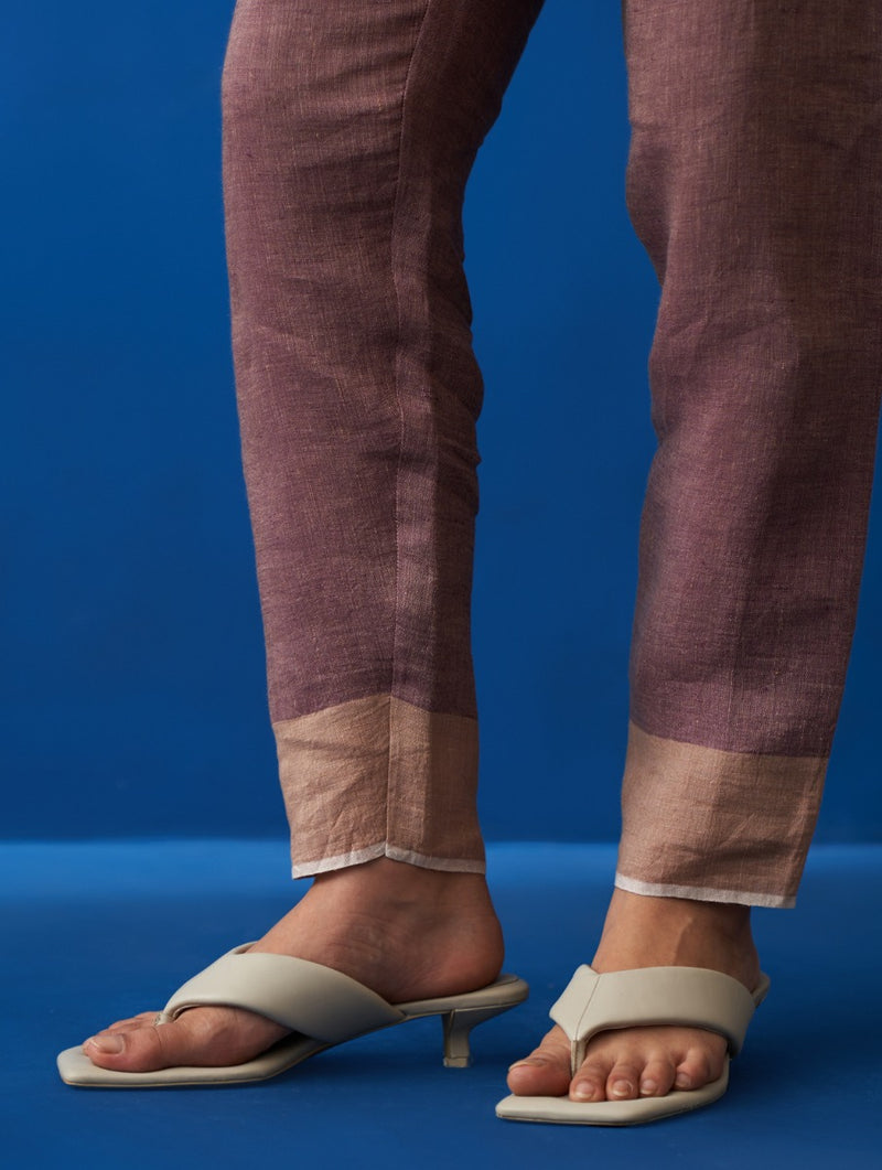 Chiyo Linen Pants - Plum