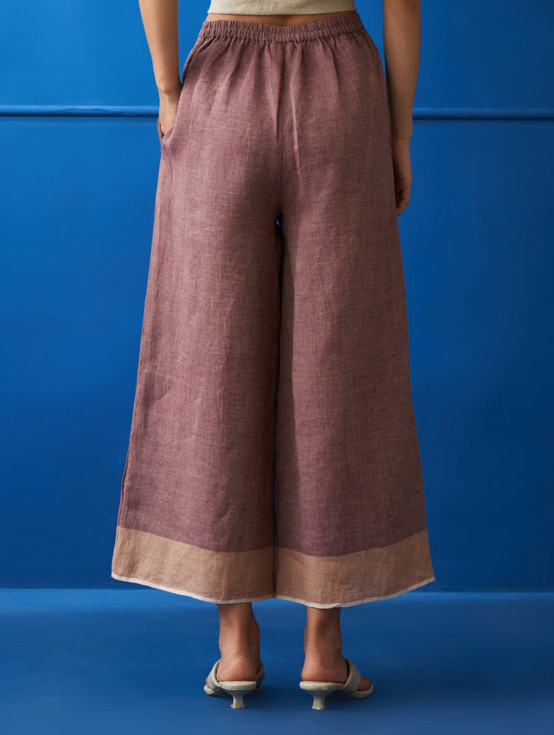 Sakai Linen Co-ord Set - Plum