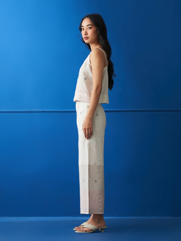 Rava Jamdani Linen Co-ord Set