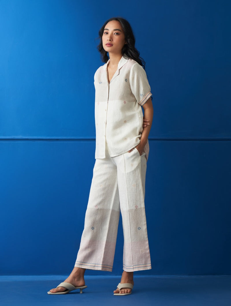 Vera Jamdani Linen Co-ord Set