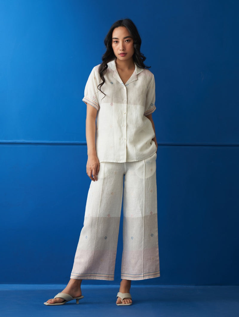 Vera Jamdani Linen Co-ord Set