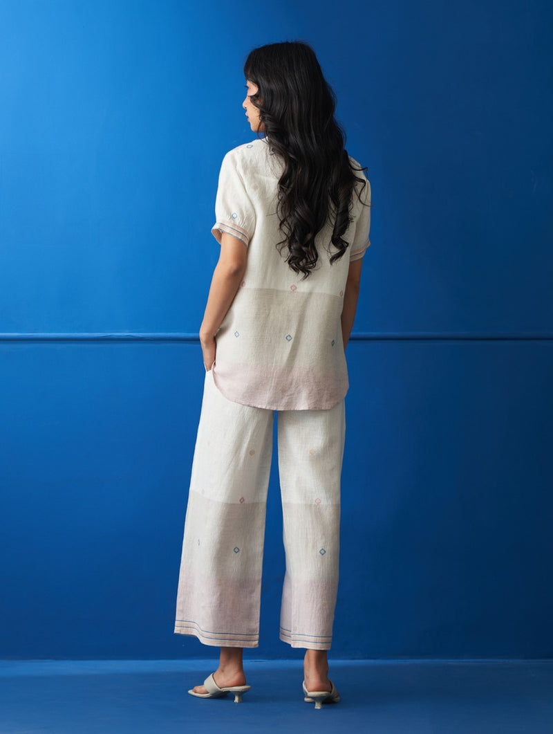 Vera Jamdani Linen Co-ord Set
