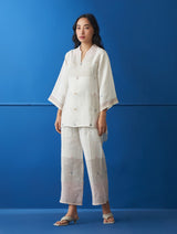 Lee Hand-Embroidered Jamdani Co-ord Set