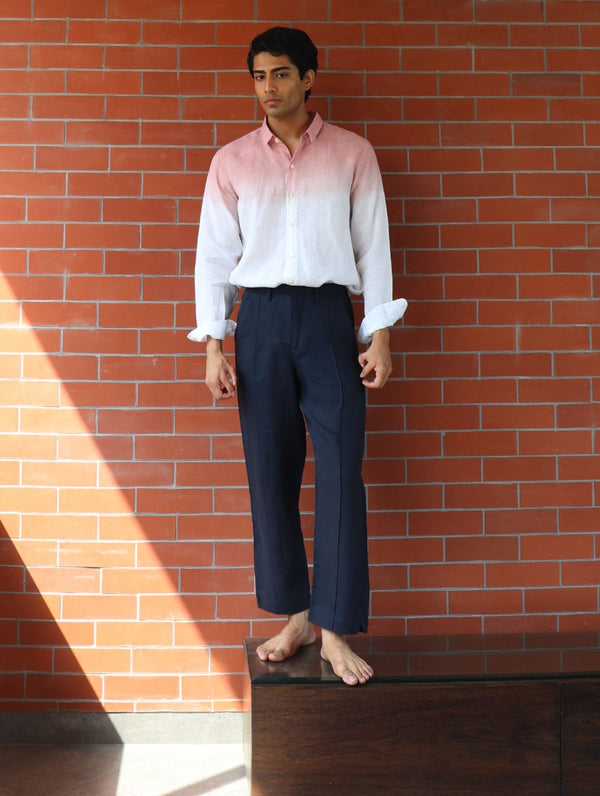 Kiro Linen Pants - Navy