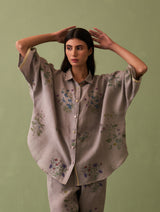 Mira Botanical Shirt - Ash