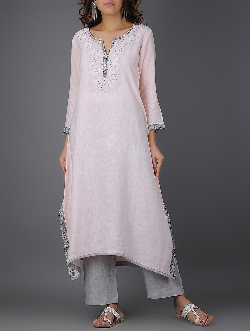 Melissa Asymmetrical Linen Kurta