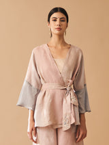 Nazia Kimono Co-ord Set - Blush
