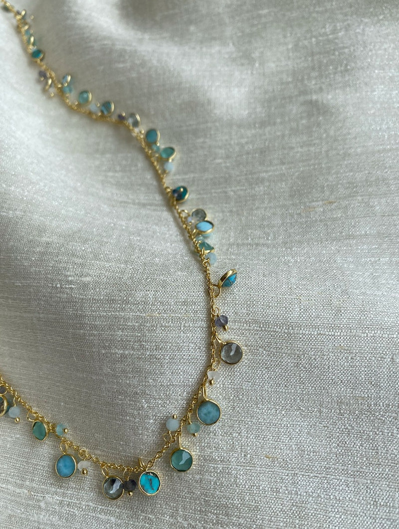 Cara Necklace - Sky