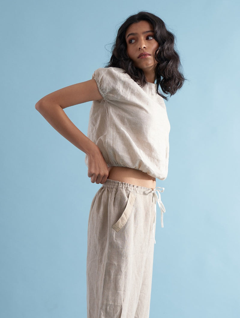 Nina Linen Top - Dawn