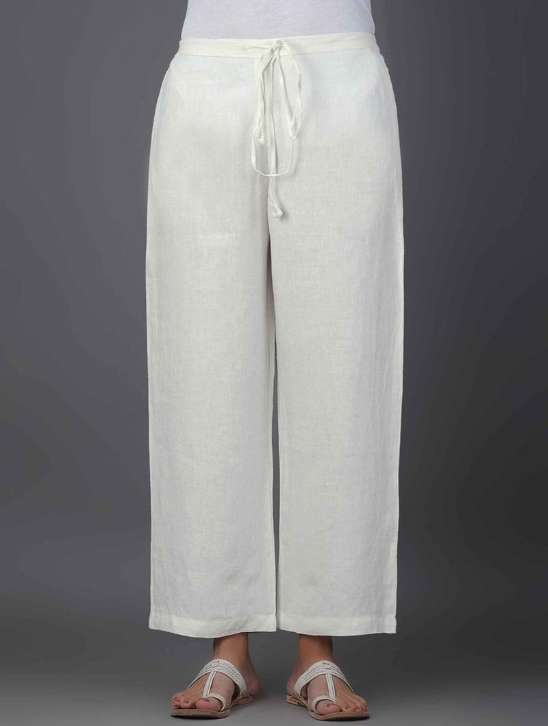 Mia Elasticated Drawstring Classic Linen Pant