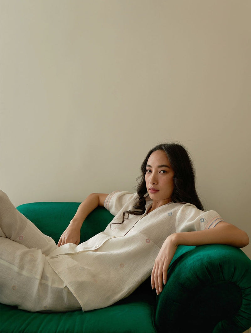 Vera Jamdani Linen Shirt