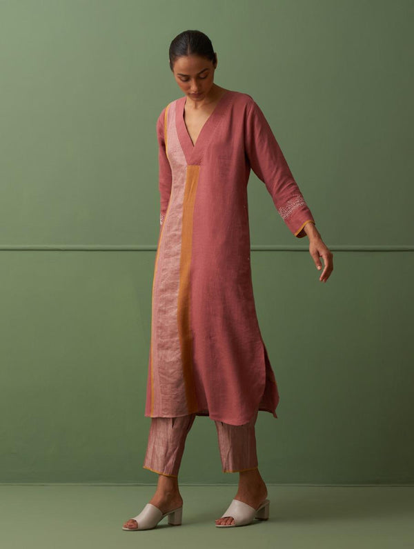 Liana Indigo Sleeveless Kurta with Hand Embroidery main image 1
