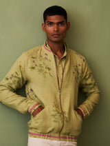 Wara Botanical Linen Jacket - Fern